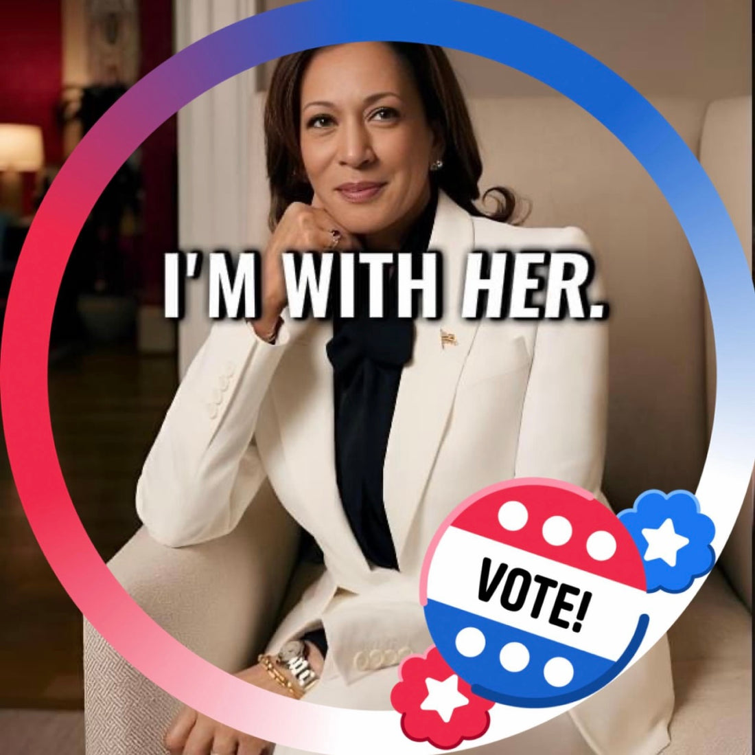 Kamala Harris represents women in America and will fight for us.