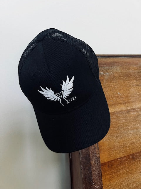 Valkyrie Vote! Trucker Hat- Black